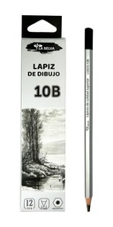 [LS8000-10B] Lapiz carbonico de dibujo 10B-4.0mm La Selva 12pcs