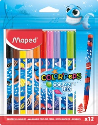 [845701] Marcador OCEAN LIFE Maped 12 colores