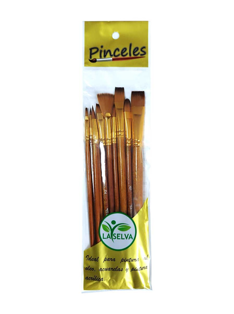 Pincel mixto La Selva 10pcs