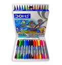 Marcador punta pincel o brush pen, super soft tip DOMS cajita de 14 colores