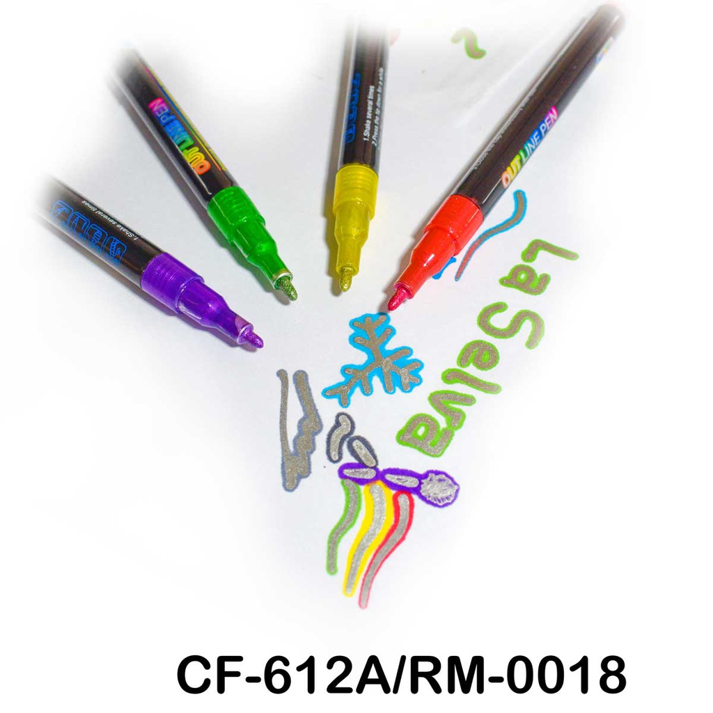 Marcador Outliner CF-612A, 6 colores