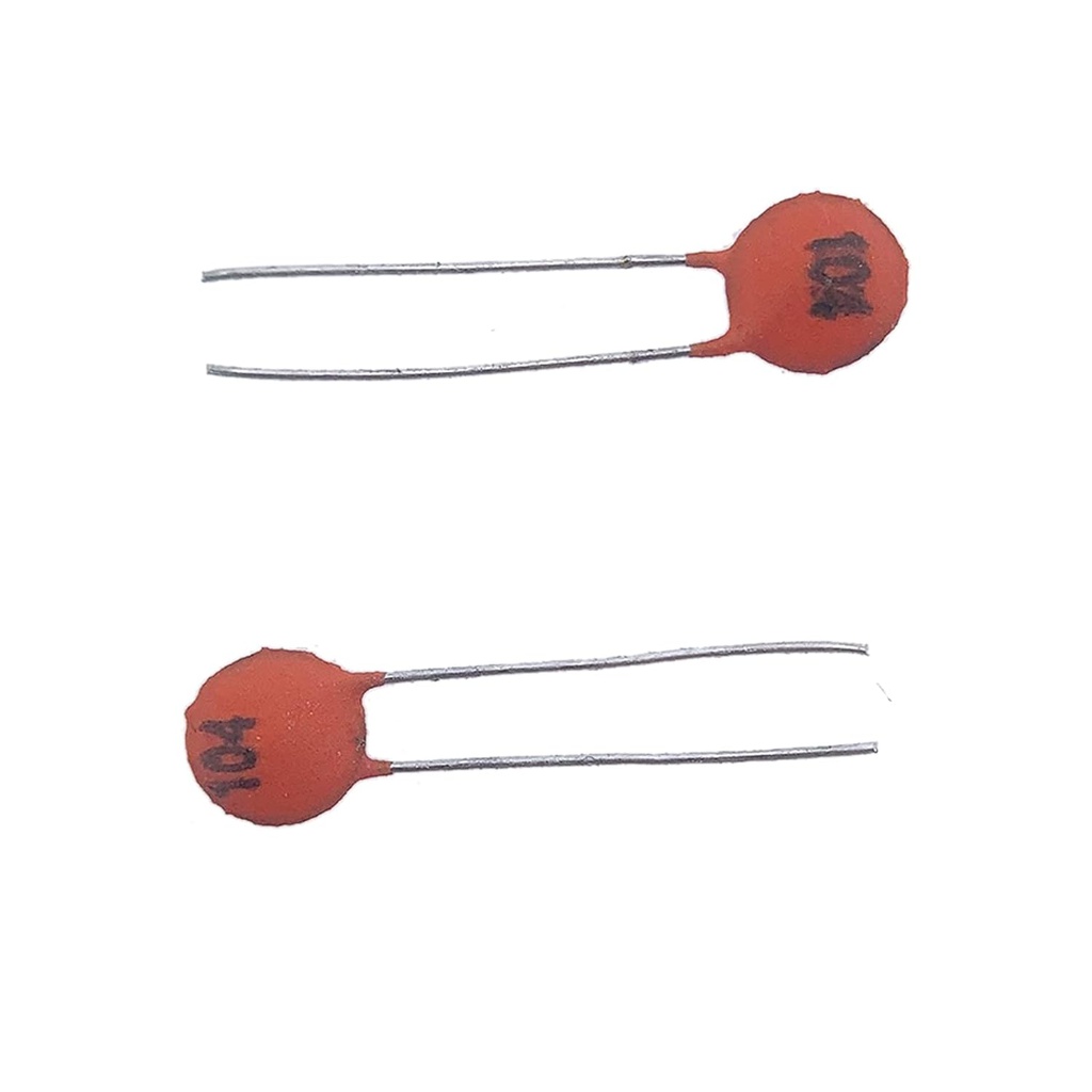 Robotica - condensador ceramico 104  en disco 0.1uf=100nf