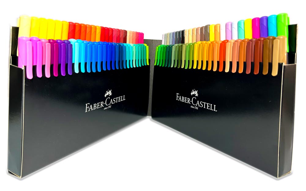 Marcador SUPER SOFT punta pincel Faber Castell 100 colores
