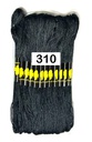 Mechilla color solido para bordado cajita de 24PCS