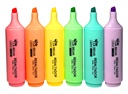 Resaltador de color fluorescente LS6004P, 1-5mm La Selva de 6 colores