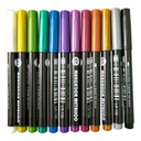 Marcador metalico a baseda agua La Selva de 12 colores