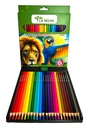 Color largo tiangular mina 4mm La Selva de 24 colores + tajador