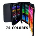 Juego de lápices de colores maleta de tela de 72pcs