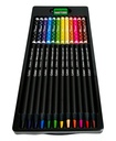 Color largo redondo mina 4mm SUPER SOFT madera negra La Selva de 12 colores + tajador