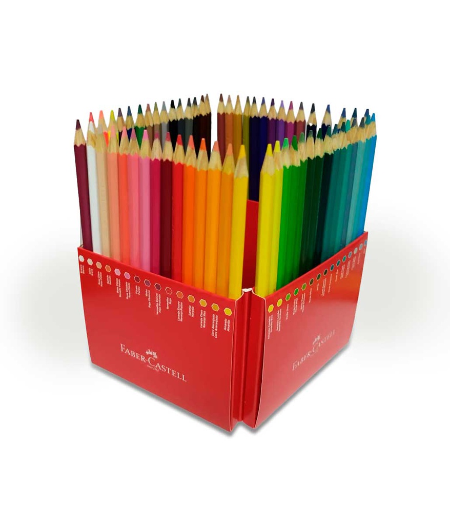Color largo Faber Castell + tajador + borrador 24 colores (copiar)