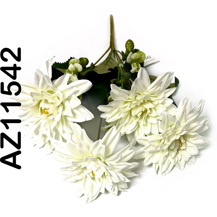 Flor - ramo de dalia de 5 corolas largo 35cm