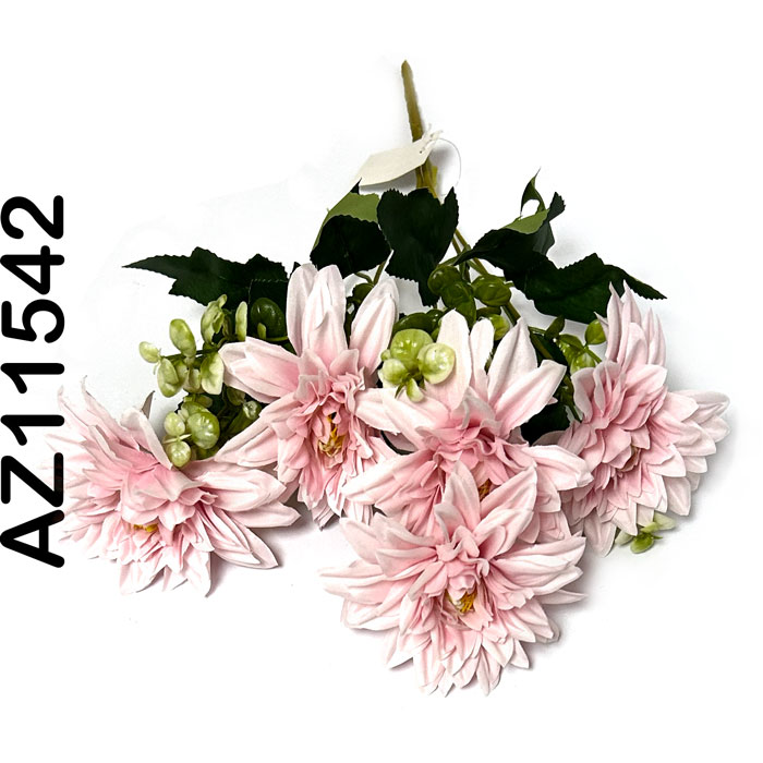 Flor - ramo de dalia de 5 corolas largo 35cm