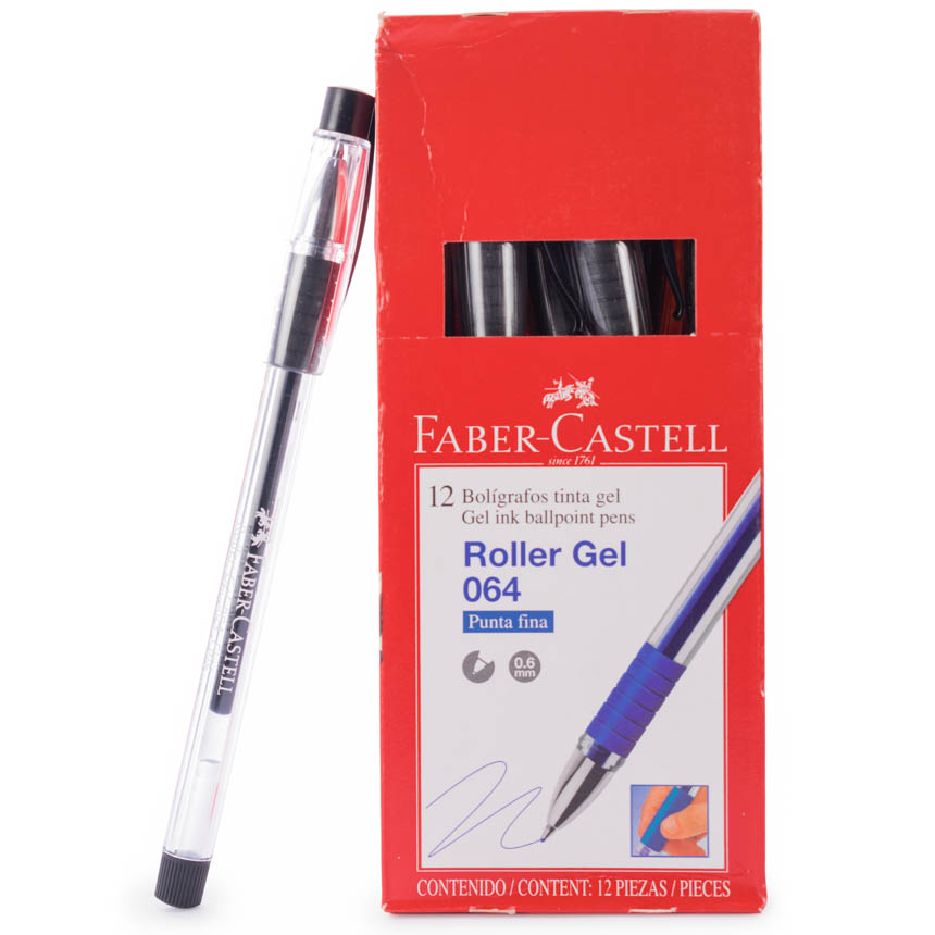 Micropunta tinta GEL Roller 064 Faber Castell 12pcs