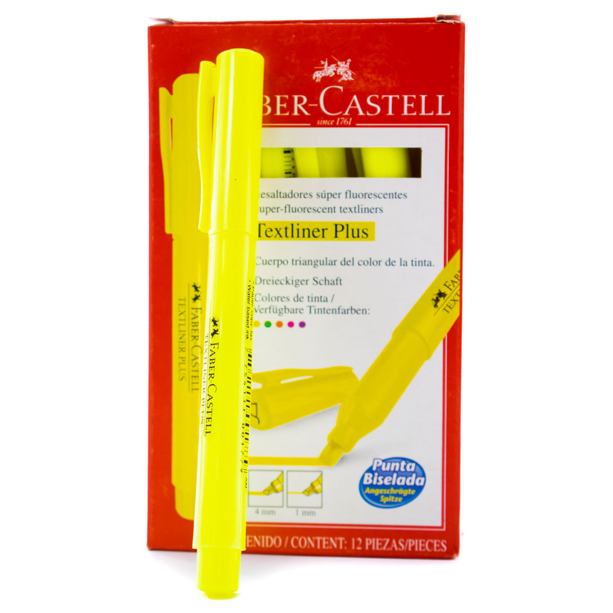 Resaltador Textliner Plus 4mm Faber Castell 12PCS