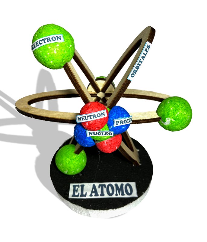 Maqueta del atomo 3D