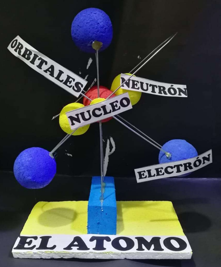 Maqueta del atomo 3D