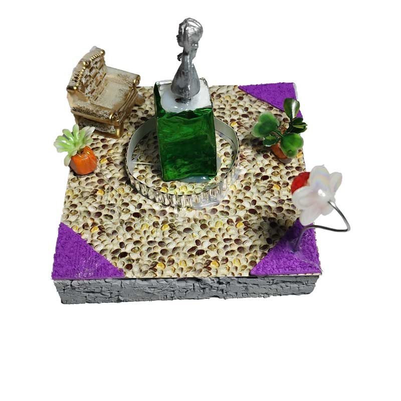 Maqueta plaza con monumento