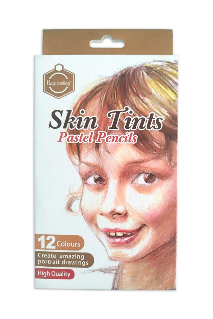 Lapiz pastel skin tins tintes de piel 4mm Keep Smiling 12 colores de piel