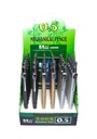Portamina mecanismo metalico 1001 colores plateado y dorado 0.5mm exhibidor Mai Guang de 36pcs