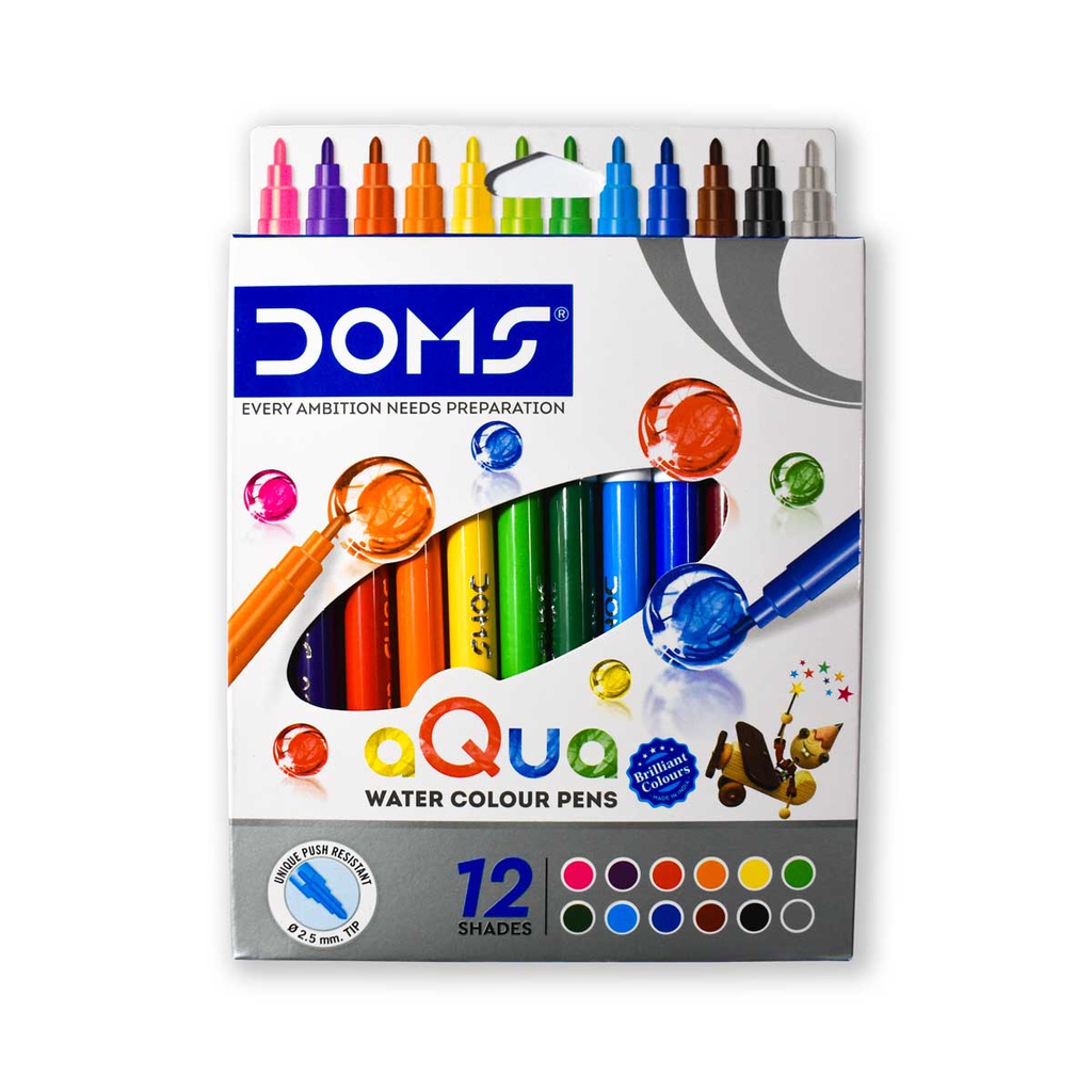 Marcador aqua water colour pens DOMS 12pcs