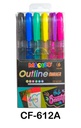 Marcador Outliner CF-612A, 6 colores