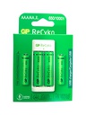 Cargador de pilas para AA o AAA, GP ReCyKo 2 pilas AA y 2 pilas AAA + cargador USB