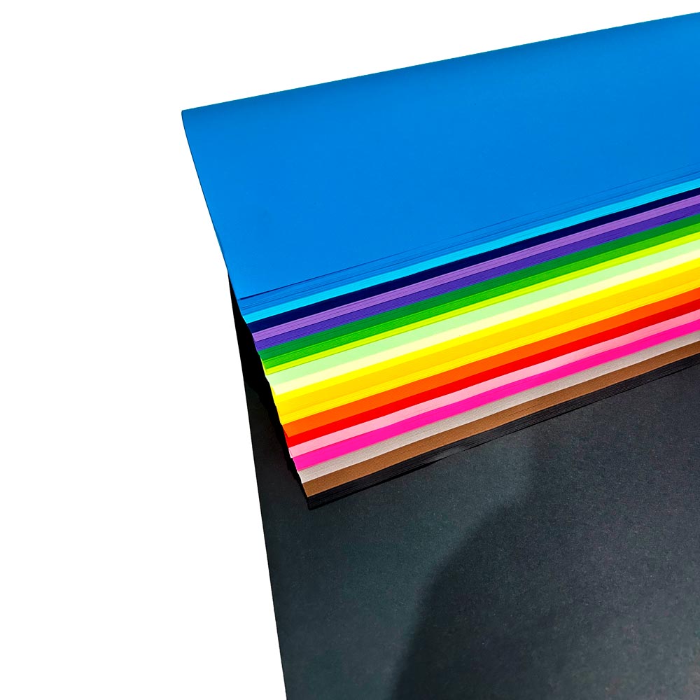 Bon resma de 20 colores intensos de 67x87cm de 200 hojas La Selva