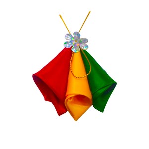Cartucho o pirocha tipo cantuta tricolor GRANDE bolsa de 50PCS