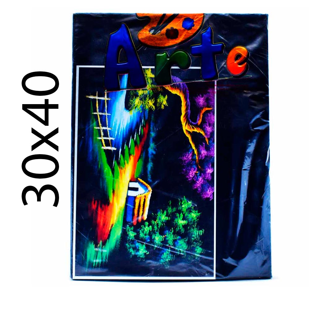 Lienzo Negro / Gamusa ECONMICO 30x40cm