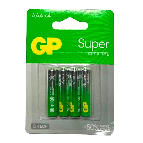 Pilas GP Super Alkaline AAA  (4pcs)