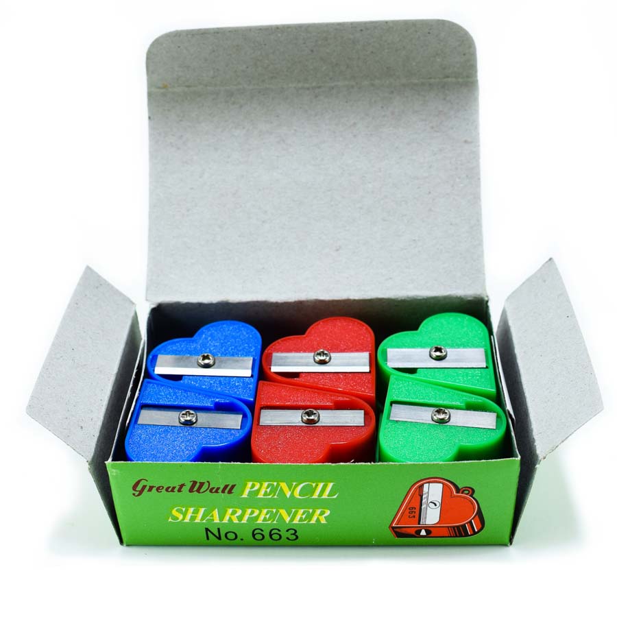 Tajador en forma de corazon 663 cajita de 144pcs
