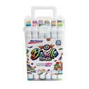 Marcadores DOODLE doble punta biselado y redondo 5/1.5mm frasco rigido de 48 colores