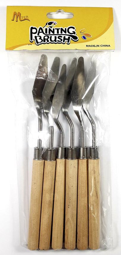 [93-6S] Espatula metalica 6pcs