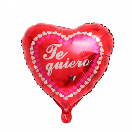 GLOBO CORAZON FELIZ DIA MAMA MEDIANO CON PALIGLOBOS