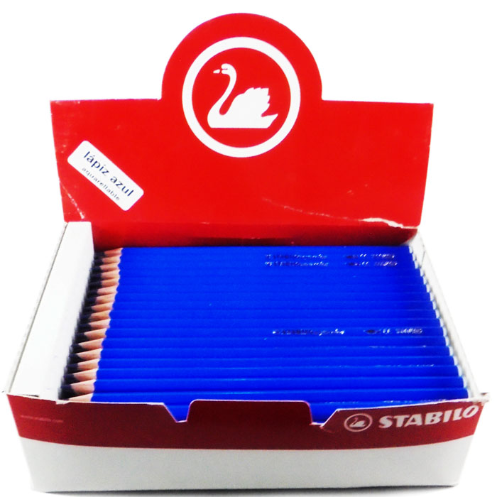[1600/405] Lapiz Azul Stabilo no acuarelado 12pcs