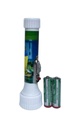 Linterna pequeña JF10992 para 2 pilas AA con luz Led + 2 pilas AA