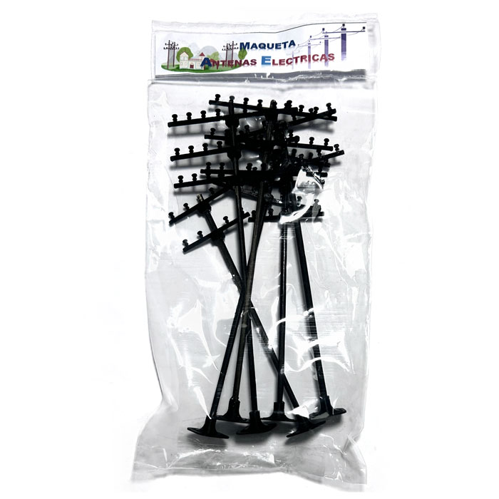 [MQ-PL6] Maqueta - juego postes de energia electrica o antenas electricas escala 1:50 6pcs