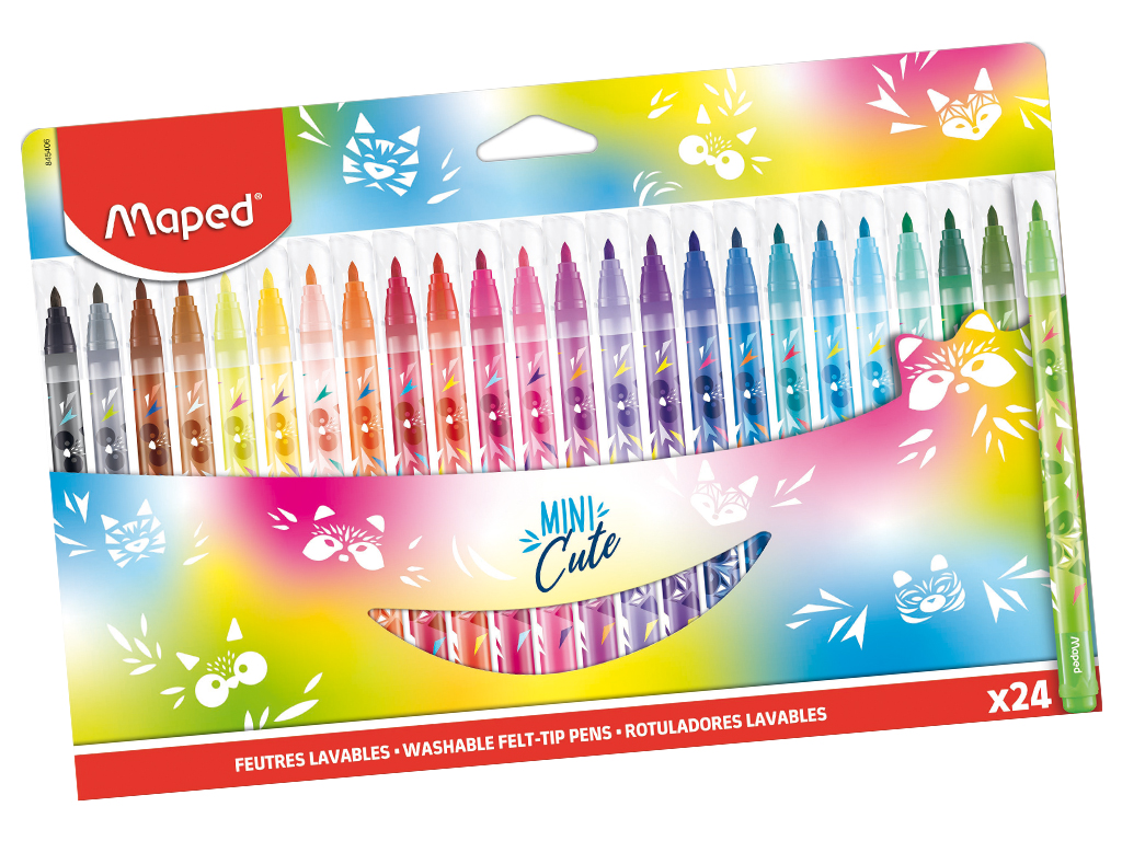 [845406] Marcador Rotulador MINI CUTE Maped 24 colores