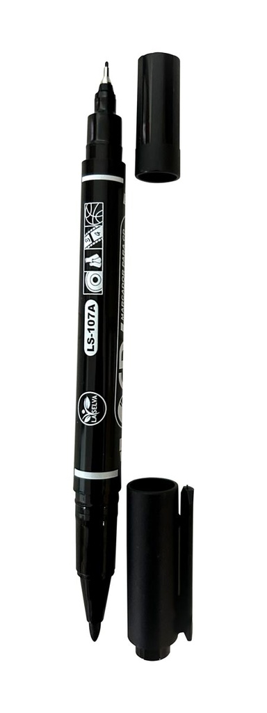 Marcador indeleble doble punta para CD/DVD La Selva de 12pcs