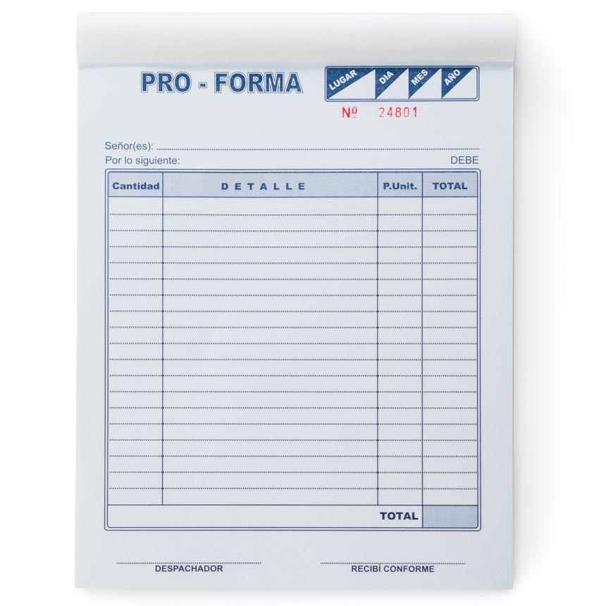 [PRO-MD-OF] Proforma Medio Oficio 10 tacos