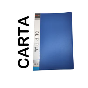 Archivador plastico Clip File Carta+ fastener, para 60 hojas