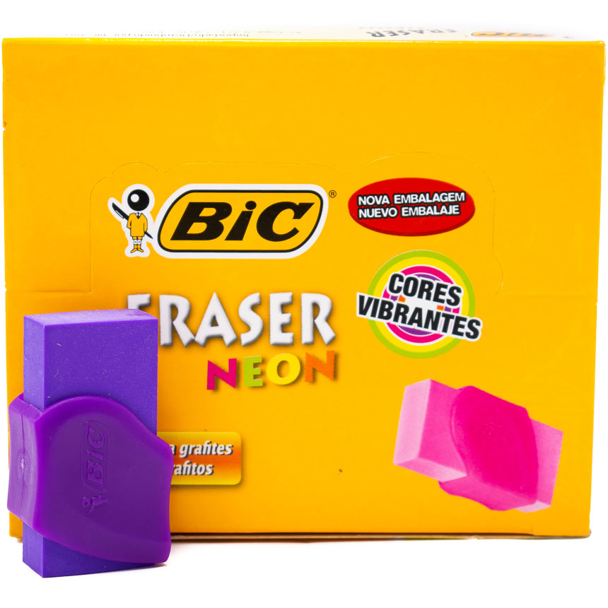 Borrador BIC NEON colores 24PCS