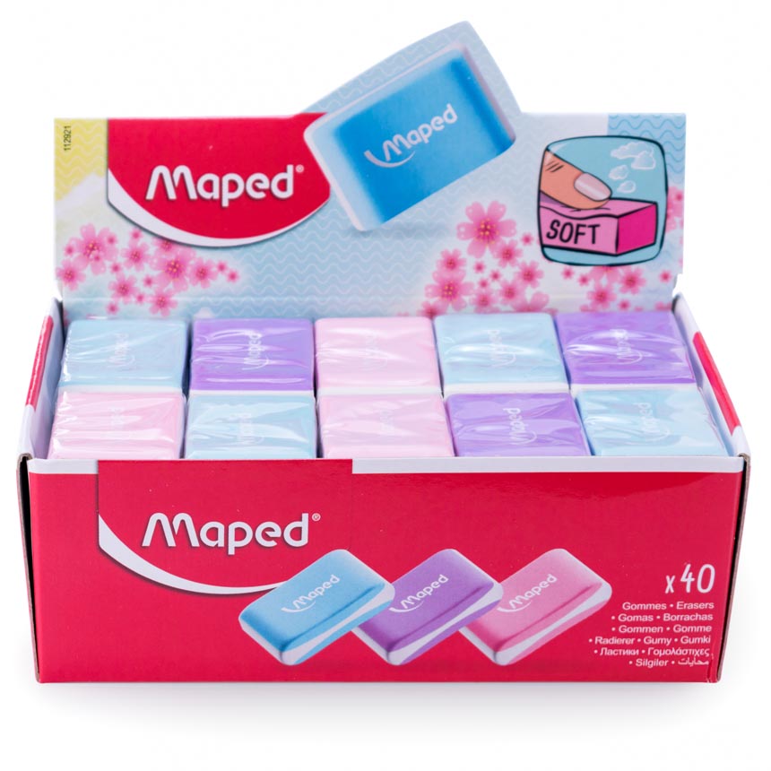 Borrador essential soft pastel Maped 40pcs