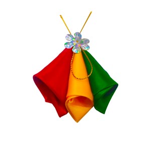 Cartucho o pirocha tipo cantuta tricolor bolsa de 50PCS