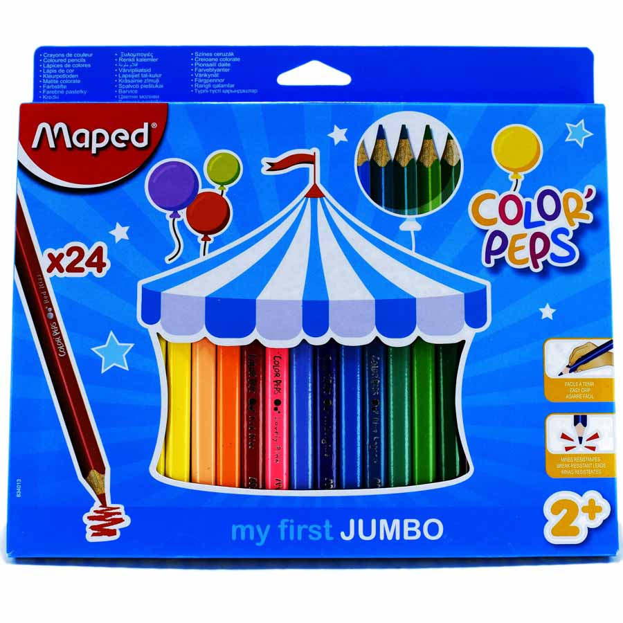 Color Largo JUMBO Maped Maxi 24 Colores