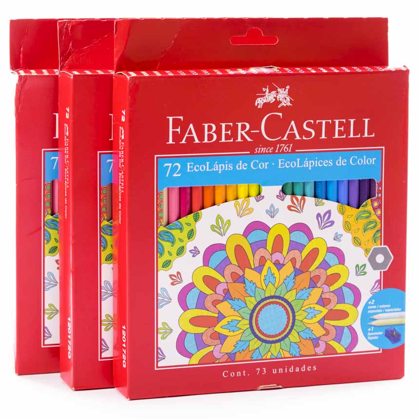 Color largo Eco Lápices Faber Castell 72 Colores