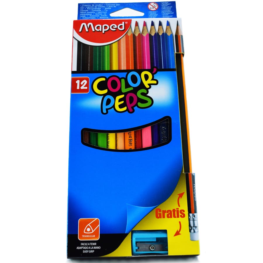 Color largo Maped Peps 12 colores