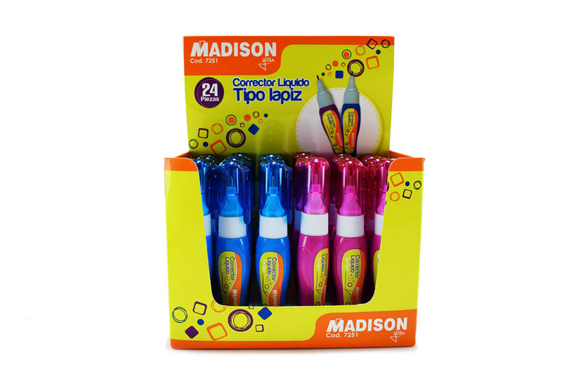 Corrector Liquido tipo Boligrafo Madison