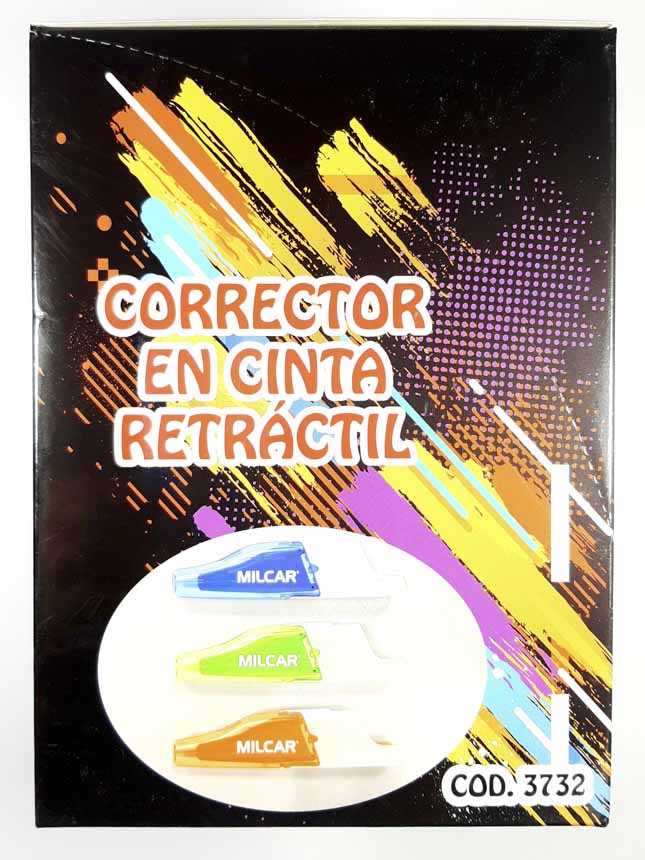 Corrector en cinta retractil MILCAR 12PCS