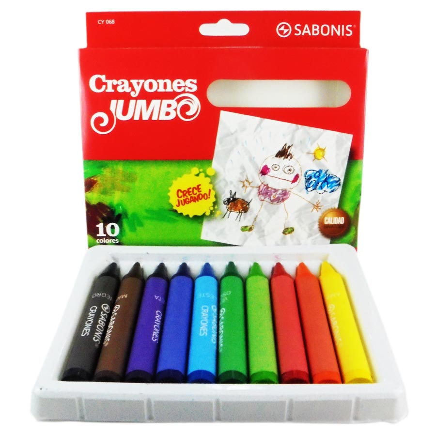 Crayon Jumbo Sabonis 10 Colores